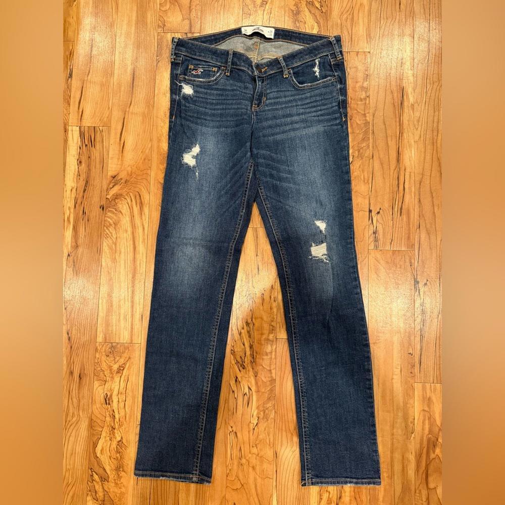 Hollister Distressed Skinny Jeans - Dark Wash, W29 L33, 9R, Classic Fit Size 9R